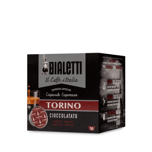 Capsule Bialetti – Caffè Torino – Espresso Gusto Cioccolatato – 16 Capsule